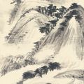 Wu Changshuo — Летние горы и облачное небо, изображение 2