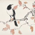 Xu Beihong — Сорока осенью / Кошка, изображение 2