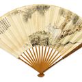 Zhang Daqian — Два белых оленя/Каллиграфия бегущим шрифтом, изображение 2