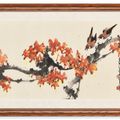 Zhao Shao'ang — Кленовые листья и птицы, изображение 2