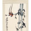 Zhao Shao'ang — Две птицы на бамбуковой ветке, изображение 2