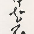 Zhao Shao'ang — Каллиграфическое двустишие, изображение 2