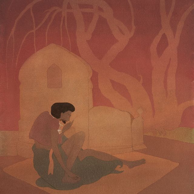 Abdur Rahman Chughtai — На могиле Лейлы