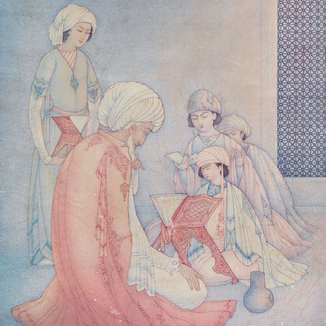 Abdur Rahman Chughtai — Наставник