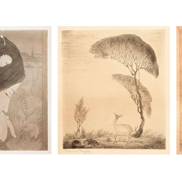 Abdur Rahman Chughtai — Аромат; Без названия (Олень); Кашмирский дровосек