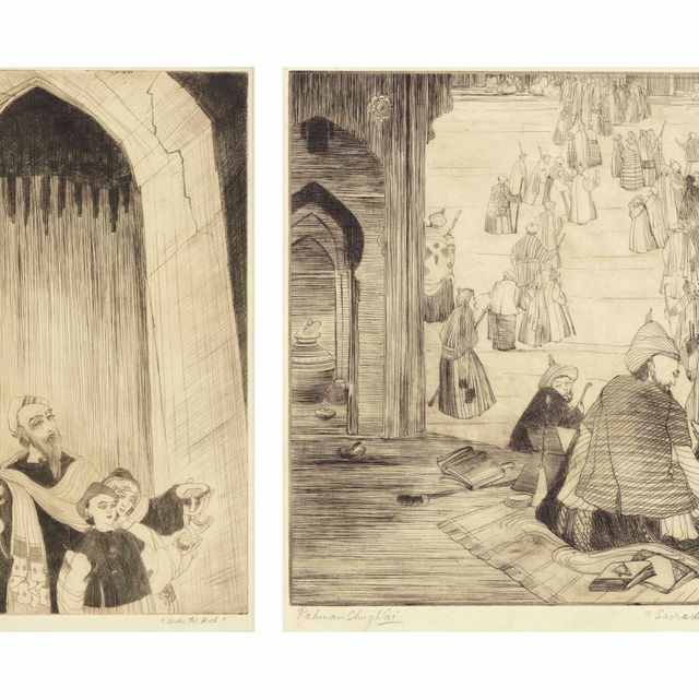 Abdur Rahman Chughtai — Под аркой; Священная лестница