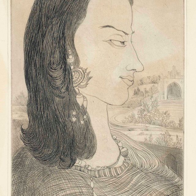 Abdur Rahman Chughtai — Без названия (Женщина)