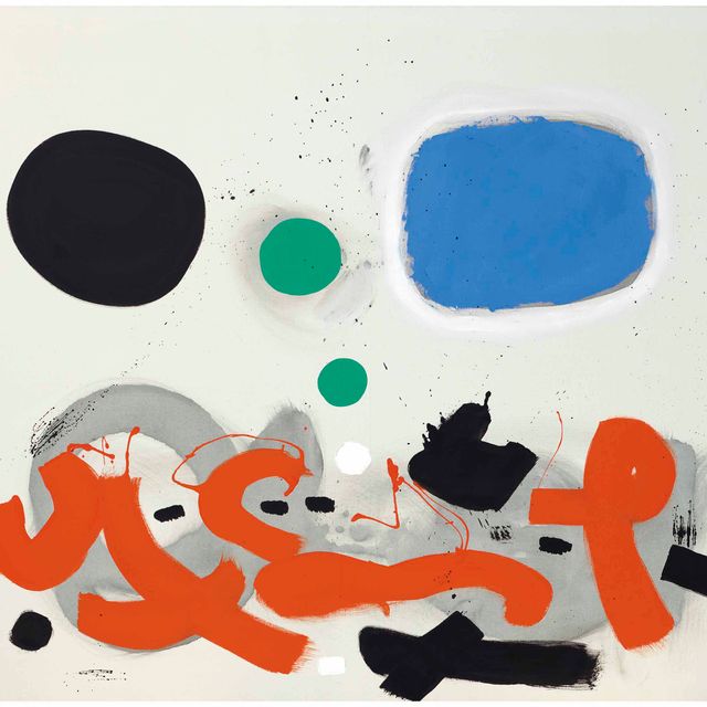Adolph Gottlieb — Оранжевая каллиграфия