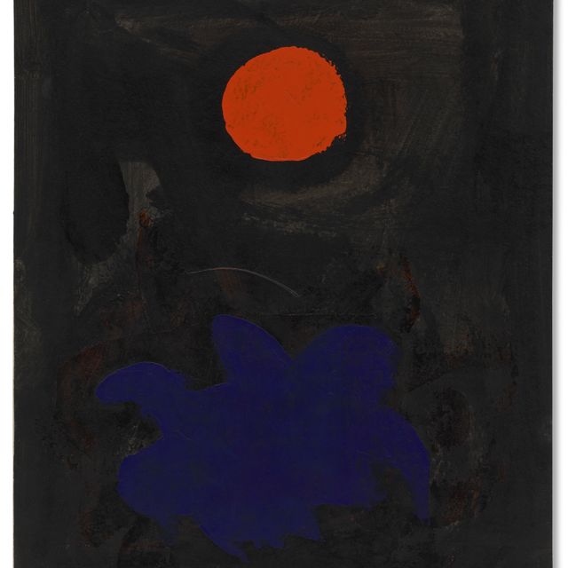Adolph Gottlieb — Синее на черном