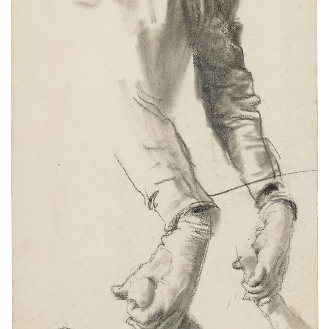 Adolph von Menzel — Два снимка левой руки женщины, держащей за руку ребенка