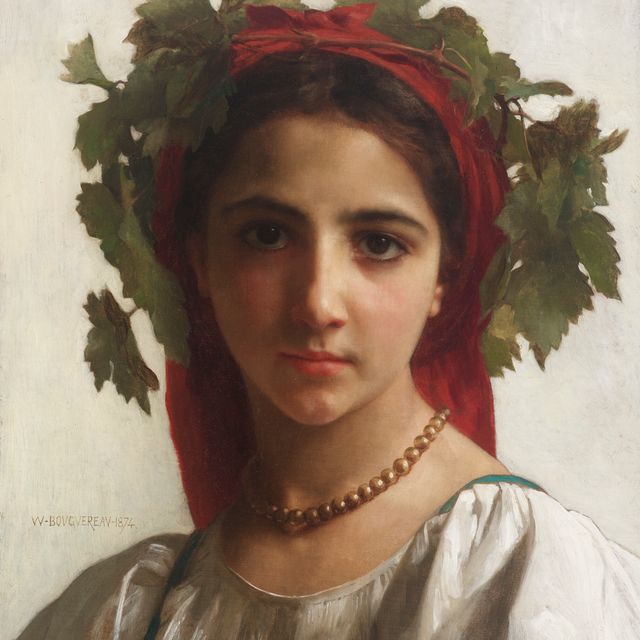Adolphe William Bouguereau — Молодая невеста из пампреса