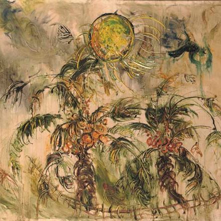 Affandi — Похон Келапа дан Матахари - Кокосовые пальмы и солнце