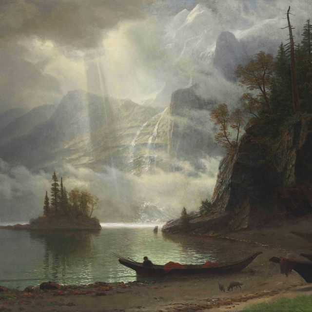 Albert Bierstadt — Остров в озере