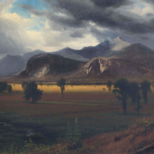 Albert Bierstadt — Шторм над лугом Конвей, штат Нью-Гэмпшир