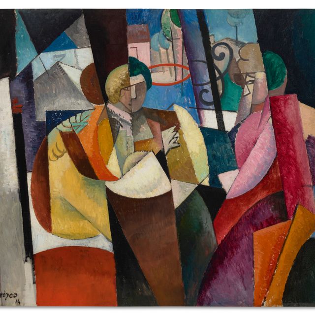 Albert Gleizes — Женские ассистенты, выходящие за пределы, которые принадлежат женщинам, выходящим за пределы, которые принадлежат двум женщинам.