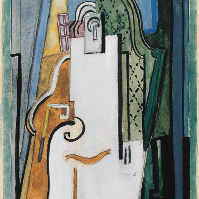Albert Gleizes — Рисунок в синем цвете