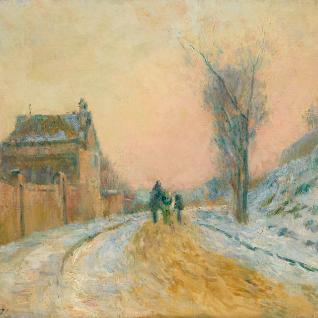 Albert Lebourg — Ла-шарретт-данс-ла-неж, на трассе Мон-Гарган (Руан)