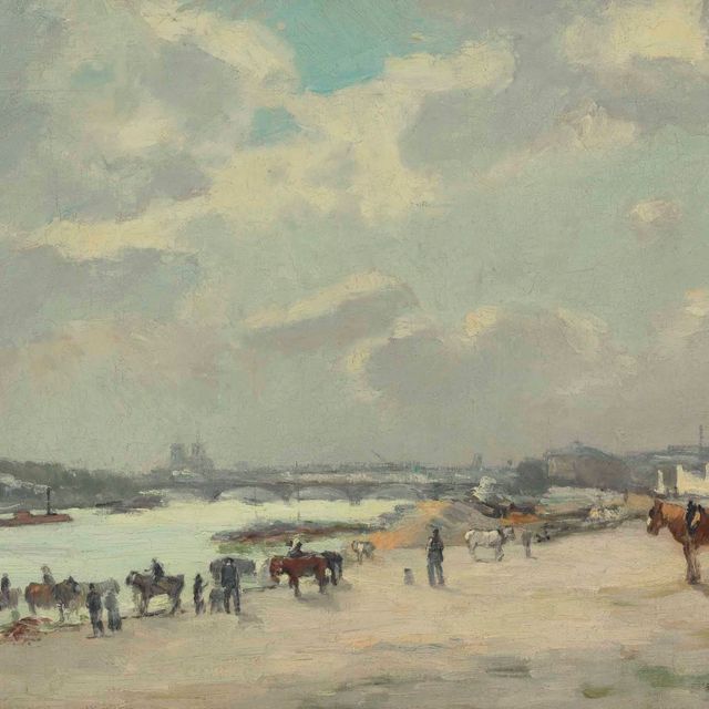 Albert Lebourg — Берега Сены в Берси, эффект вечера