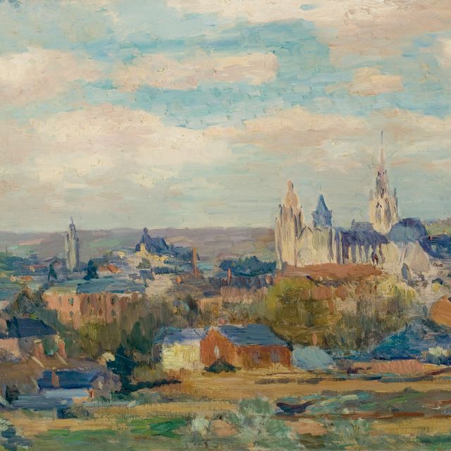 Albert Lebourg — Улица в деревне