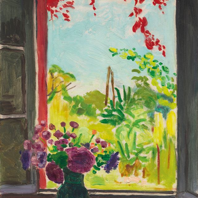 Albert Marquet — Букет на столе у окна в Мерикуре