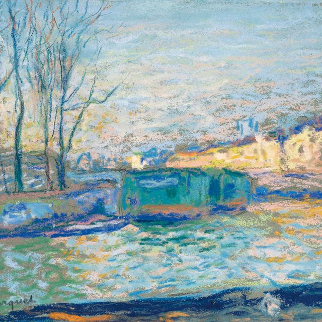 Albert Marquet — Маленькие бюстгальтеры на берегу Сены