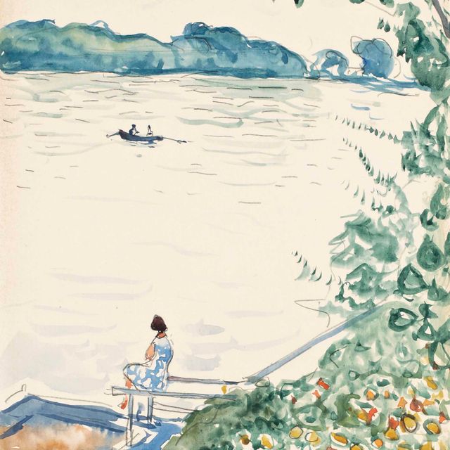 Albert Marquet — Пуасси, мадам Марке из ле-понтона на вилле Марии-Шарлотты