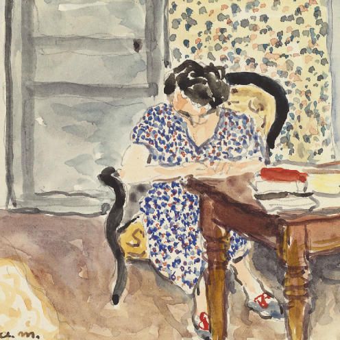 Albert Marquet — Синий халат, Сере