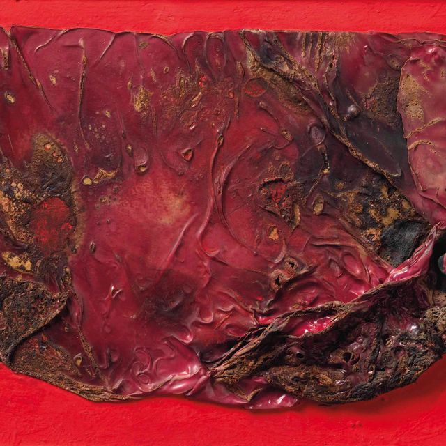 Alberto Burri — Россо пластика