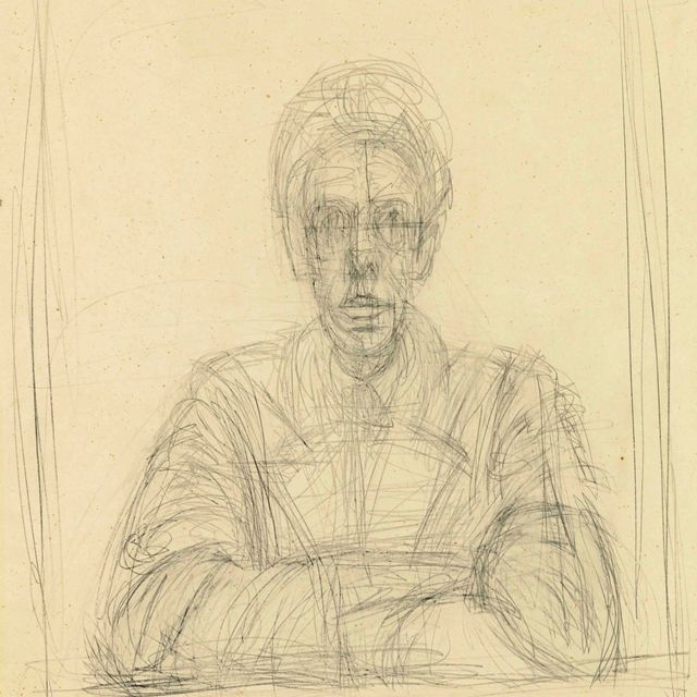 Alberto Giacometti — Автопортрет первой фотографии Ирвинга Пенна (1950)