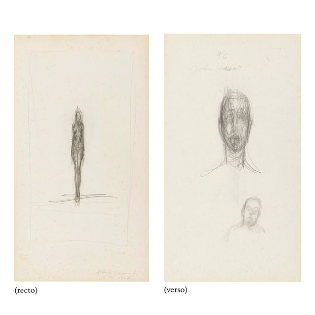 Alberto Giacometti — Женский дебют ( задом наперед ); Встреча лицом к лицу ( оборотная сторона )