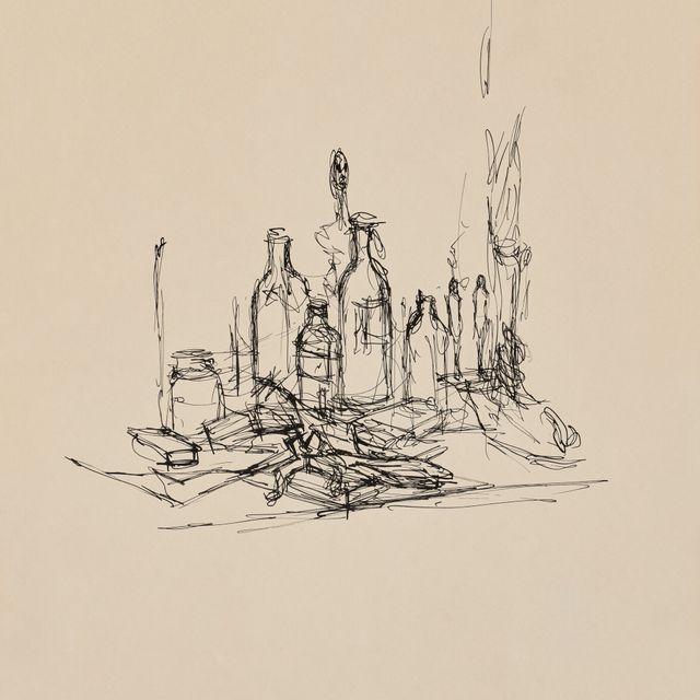 Alberto Giacometti — Скульптуры и украшения на столе для украшения