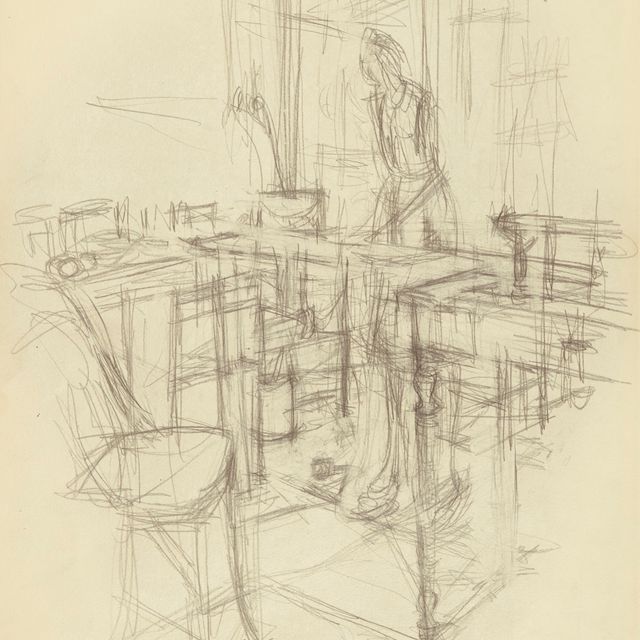 Alberto Giacometti — Интерьер (спереди); Ателье (сзади)