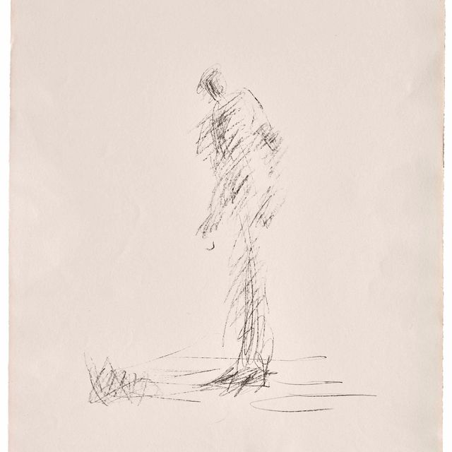 Alberto Giacometti — Тревожащий объект II (Objet indiquietant II), 1964