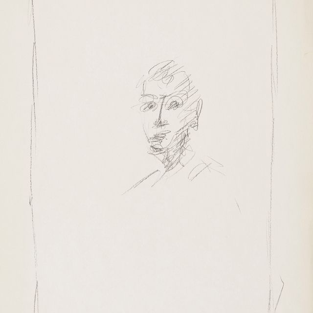 Alberto Giacometti — Отражение в зеркале (Dans le miroir), 1964