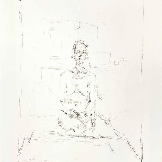 Alberto Giacometti — Сидящий обнаженный