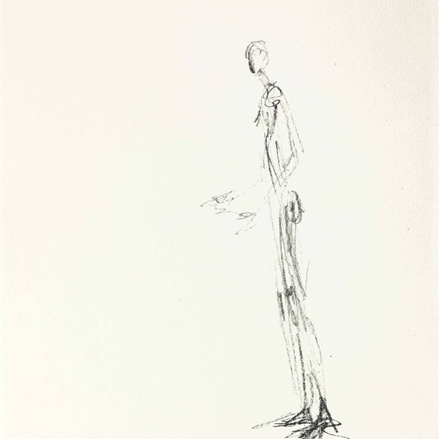 Alberto Giacometti — Стоящий мужчина (Homme debout), от ателье д'Альберто Джакометти