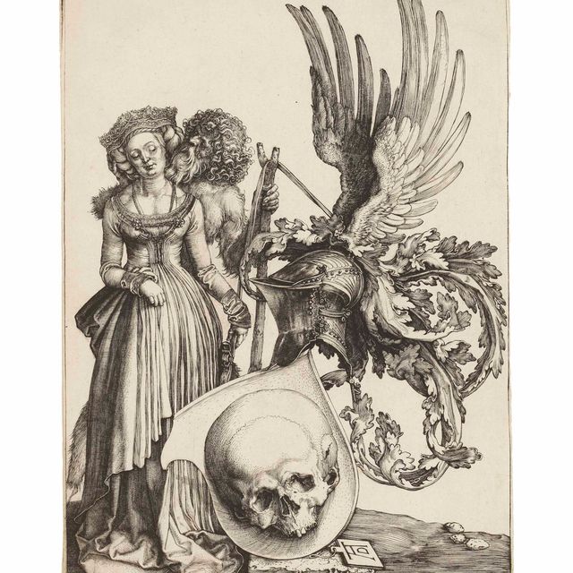 Albrecht Dürer — Герб с изображением черепа (Б. 101; М., Зал. 98; С.М.С. 37)