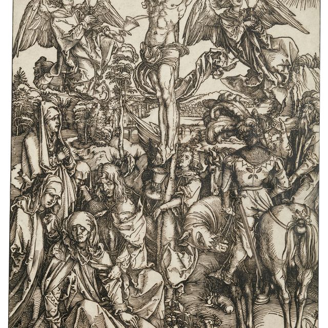Albrecht Dürer — Распятие на кресте, из книги "Великие страсти"