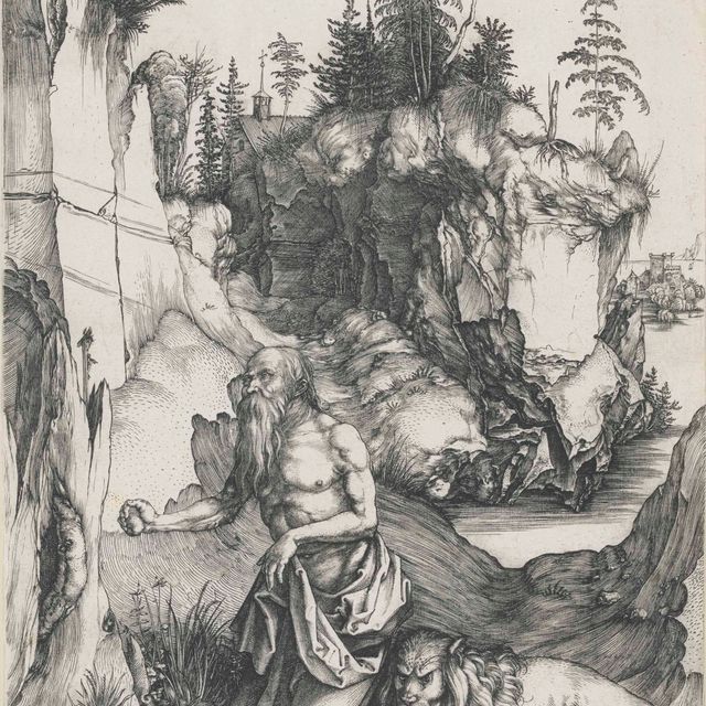 Albrecht Dürer — Святой Иероним в покаянии