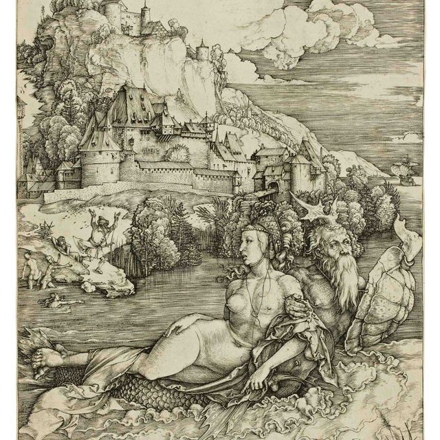 Albrecht Dürer — Морской монстр (Б. 71; М., зал. 66; С.М.С. 21)