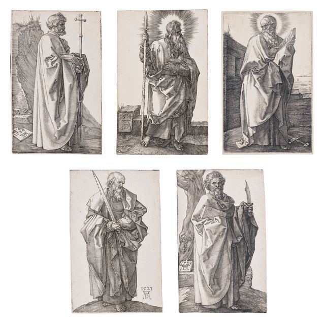 Albrecht Dürer — Пять апостолов: святые Варфоломей, Павел, Филипп, Симон и Фома
