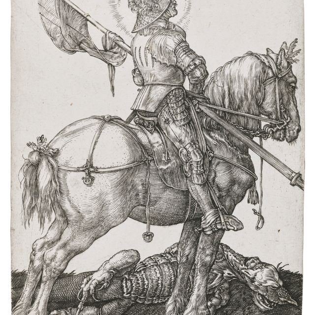 Albrecht Dürer — Святой Георгий на коне