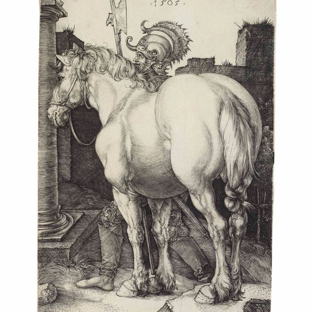 Albrecht Dürer — Большая лошадь (Б. 97; М., Зал. 94; С.М.С. 43)