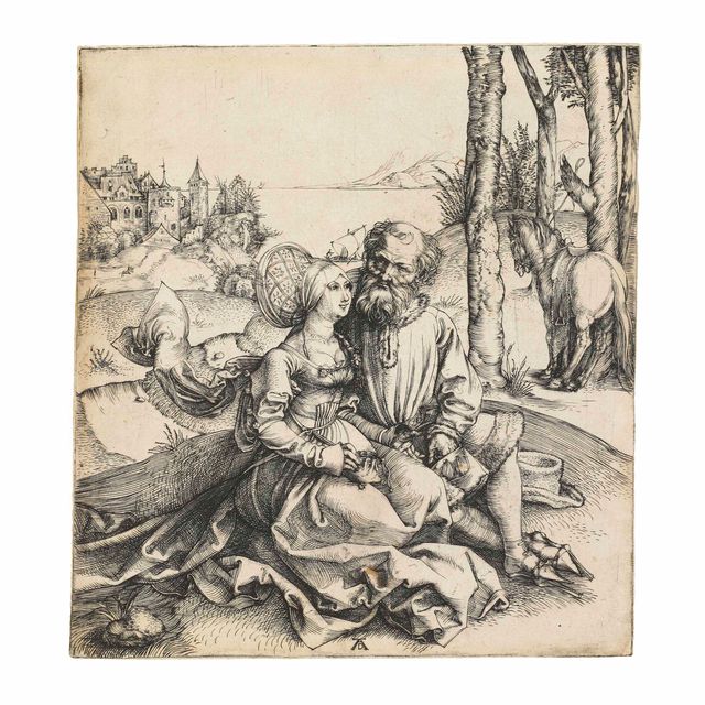 Albrecht Dürer — Неподходящая пара (Б. 93; М., Холл. 77; С.М.С. 3)