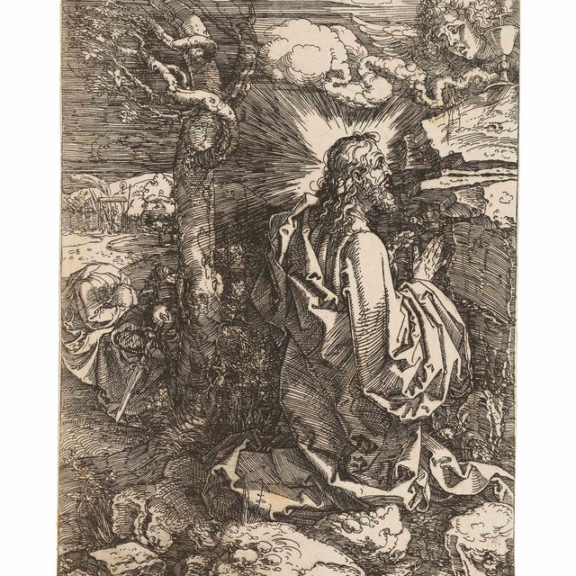 Albrecht Dürer — Христос на Елеонской горе (Б., М., Зал. 19; С.М.С. 80)
