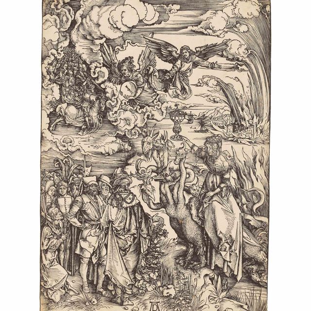 Albrecht Dürer — Вавилонская блудница, из Апокалипсиса (Б. 73; М., гл. 177; С.М.С. 125)
