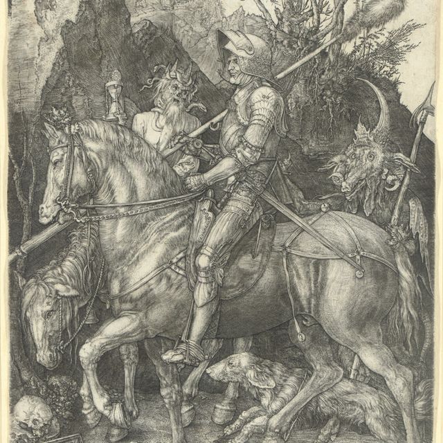 Albrecht Dürer — Рыцарь, смерть и дьявол (ч. 98; М., Зал. 74; С.М.С. 69)