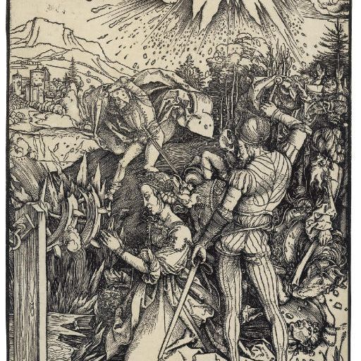 Albrecht Dürer — Мученическая смерть святой Екатерины (т. 120; М., гл. 236; С.М.С. 128)