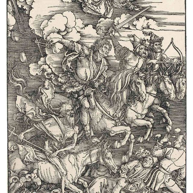 Albrecht Dürer — Четыре всадника из Апокалипсиса (Б. 64; М., гл. 167; С.М.С. 115)