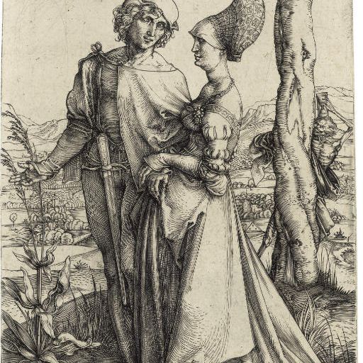 Albrecht Dürer — Променад (Б. 94; М., Холл. 83; С.М.С. 19)